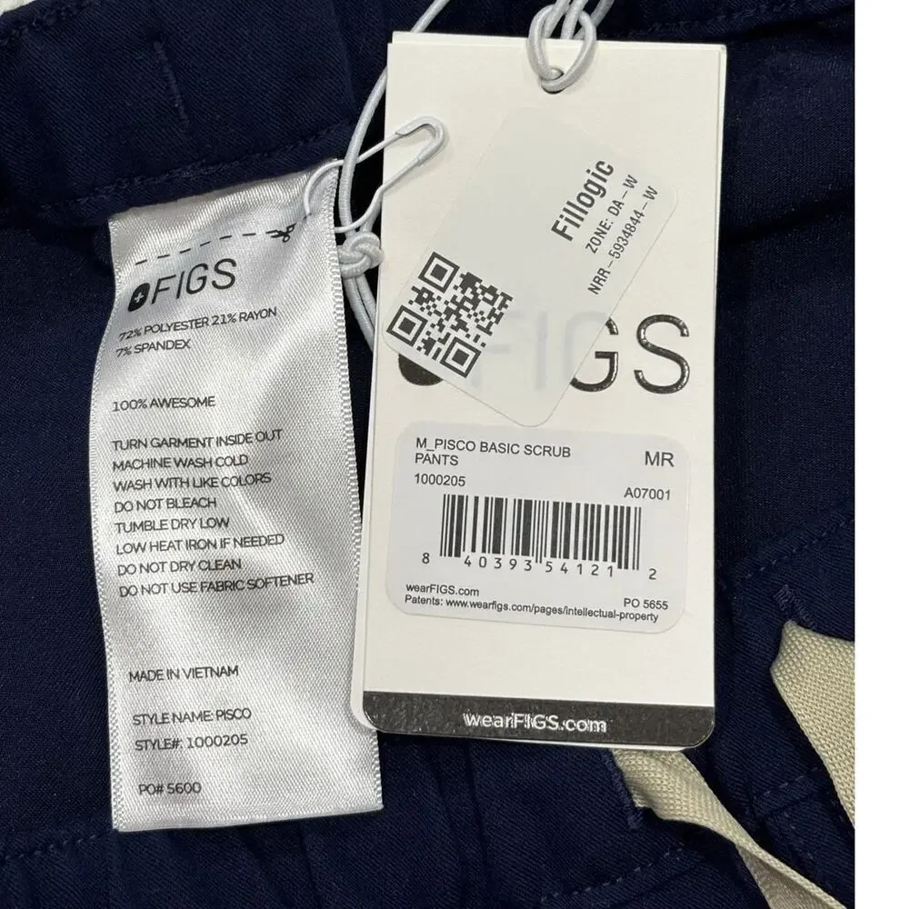 FIGS Men's Pisco Straight-Leg Scrub Pant™ M Navy